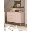 Ver imagem 2 de Cômoda Sapateira Théo New Rosa Fosco com Natural - MoveisAqui