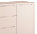 Ver imagem 4 de Cômoda Sapateira Théo New Rosa Fosco com Natural - MoveisAqui