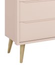Ver imagem 3 de Cômoda Sapateira Théo New Rosa Fosco com Natural - MoveisAqui