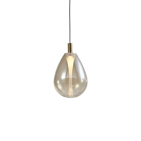 Lustre Pendente Skylight Thunder 4042 m LED Bivolt Bronze-Conhaque