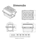 Ver imagem 3 de Casinha Pet Plástica N°3 Tam. 52 x 41 x 40cm Cor Rosa Durín