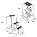 Ver imagem 5 de Banqueta Escadinha Dobrável 3 Degraus Banquinho Banco Escada - Levefort- Açomix