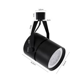SPOT DE TRILHO CLASSIC PRETO PAR30 NORDECOR - 6