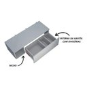 Ver imagem 4 de Penteadeira Suspensa Joy com Espelho e Painel Branco