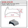 Borracha Gua-212b Vedacao Janela Vitro Cunha Vidro 4mm Rolo 50mts - 5