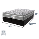Ver imagem 3 de Cama Box Baú Preto e Colchão Queen Evolution Molas Ensacadas Probel