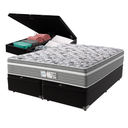 Ver imagem 1 de Cama Box Baú Preto e Colchão Queen Evolution Molas Ensacadas Probel