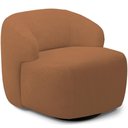 Ver imagem 1 de Poltrona Decorativa Orgânica Giratória Living Barolo L06 Bouclê Terracota