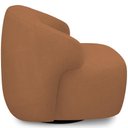 Ver imagem 2 de Poltrona Decorativa Orgânica Giratória Living Barolo L06 Bouclê Terracota