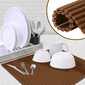 1 Tapete Escorredor de Louça Pia Pvc Antimofo 43x33cm M3