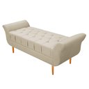 Ver imagem 1 de Recamier Estofado 160 Cm Queen Size Bege Doce Sonho Móveis