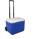 Ver imagem 2 de Caixa Térmica C/ Rodas 60qt Coleman Performance Vermelha / Azul