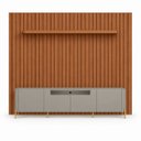 Ver imagem 2 de Kit Smart com Rack New Bend Liso Principal Incolar Cedro / Grigio Metal Dourado