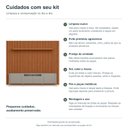 Ver imagem 4 de Kit Smart com Rack New Bend Liso Principal Incolar Cedro / Grigio Metal Dourado
