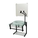 Ver imagem 2 de Gabinete De Vidro 40cm Apx Com Cuba Chapeu Incolor