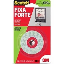 FITA FIXA FORTE ESPUMA 12MM X 1.5M - 1