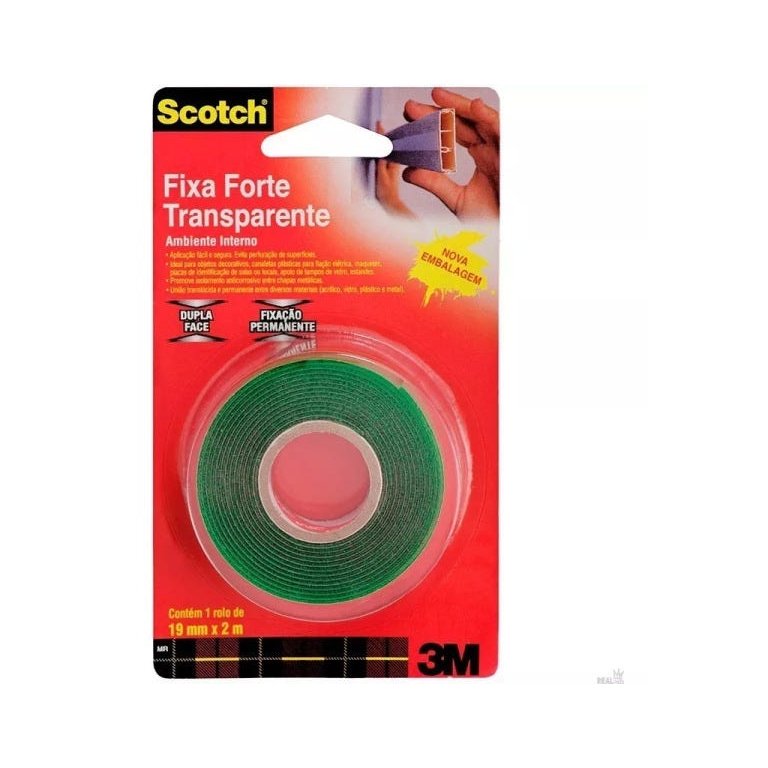 FITA FIXA FORTE USO GERAL 19MM X 2M