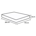 Ver imagem 2 de Colchão King Probel Molas Masterpocket Ensacadas Rubi Soft Gel Euro Pillow - 193x203x36