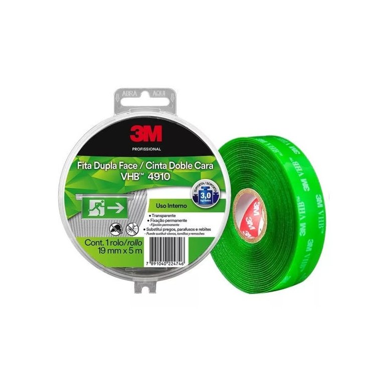 FITA DUPLA FACE VHB 4910 12MM X 5M