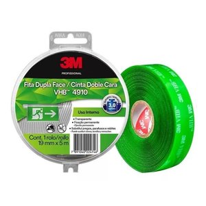 FITA DUPLA FACE VHB 4910 19MM X 5M