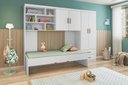 Ver imagem 1 de Jogo de Quarto Chiara 3 Peças - Roupeiro 2 portas, Módulo Aéreo e Cama - Phoenix Baby