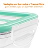 Jogo de Potes Herméticos de Plástico Freshy 5 peças 2L Verde - SanRemo SR1750-5 - 6