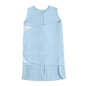 Saco de Dormir Swaddle em Algodão Egípcio Azul Primavera Verão - Casulo