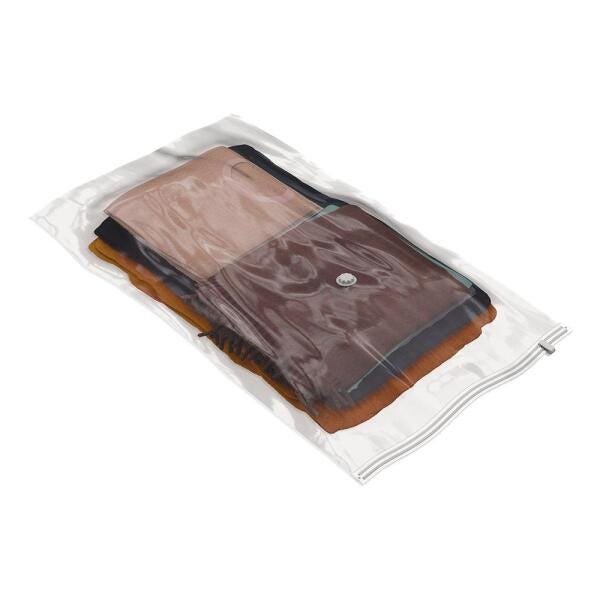 3 Saco a Vácuo Protetor Cobertor Edredom Travesseiro Guarda-Roupa Closet Reduz 3x Volume Antimofo - 4