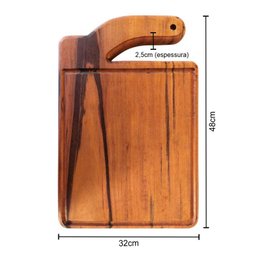 Kit Tábua para Churrasco Gourmet Elegance + Abridor Prime em Madeira Maciça - 2