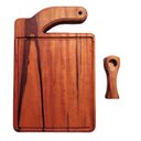 Ver imagem 1 de Kit Tábua para Churrasco Gourmet Elegance + Abridor Prime em Madeira Maciça