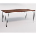 Ver imagem 4 de Conjunto De Mesa Clips De Ferro Preto Tampo Amêndoa 135X75 6 Cadeiras Preta Assento Vermelho