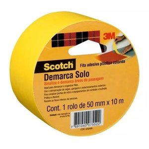 FITA DE DEMARCAÇÃO AMARELA 50MM X 10M