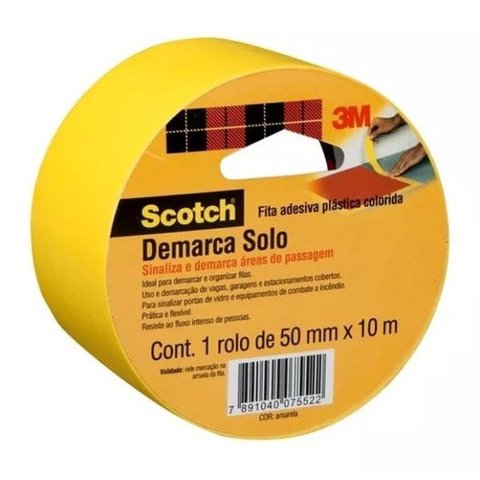 FITA DE DEMARCAÇÃO AMARELA 50MM X 10M