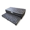 Ver imagem 2 de Cama Solteiro C/ cama Auxiliar Ortopédica 88 x 188 - Suede Preto - Tampo Japonês Preto