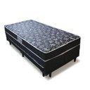 Ver imagem 3 de Cama Solteiro C/ cama Auxiliar Ortopédica 88 x 188 - Suede Preto - Tampo Japonês Preto