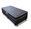 Ver imagem 3 de Cama Solteiro C/ cama Auxiliar Ortopédica 88 x 188 - Suede Preto - Tampo Japonês Preto