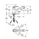 Ver imagem 4 de Monocomando Mesa Cozinha Ducha Removível Touch Grohe - 32451000
