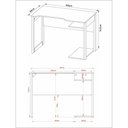 Ver imagem 3 de Mesa Gamer Multimóveis CR25057 Preta/Vermelho