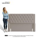 Ver imagem 3 de Cabeceira Atena para Cama Box Queen Size 160cm Capitonê com Frame Suede Bege - Desk Design