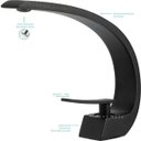 Ver imagem 5 de Torneira para banheiro Misturador Monocomando Preta baixa Itapecuru pingoo.casa