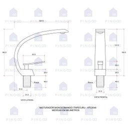 Torneira para banheiro Misturador Monocomando Preta baixa Itapecuru pingoo.casa - 6 Torneira para banheiro Misturador Monocomando Preta baixa Itapecuru pingoo.casa - 6