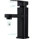 Ver imagem 5 de Torneira para banheiro Monocomando Misturador Baixa Preta Madeira Pingoo.casa