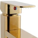 Ver imagem 3 de Torneira para banheiro Monocomando Misturador Alta dourada Madeira Pingoo.casa