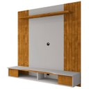 Ver imagem 5 de Painel Tv 55 Pol e Bancada Suspensa 136cm Foz Naturalle/off B02 - Mpozenato