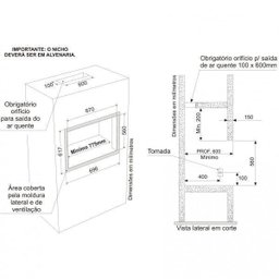 Churrasqueira de Embutir GLP 3 Espetos Ranch Bivolt Inox Fischer - 8