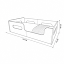 Ver imagem 3 de Cama Montessoriana Juvenil Encanto 100% MDF Grade Proteção Rosê