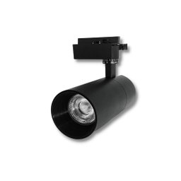 Spot Led para Trilho Eletrificado 30w Preto Luz Amarela - 1