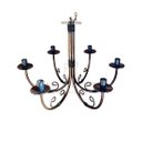 Ver imagem 1 de Lustre Luminária Ferro Teto Rústica 6 Bocais Pé Direito MINAS ARTE PRÓPRIA lustre 6 bocais