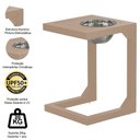 Ver imagem 3 de Mesa Lateral em Alumínio Tampo Balde Ripado Varanda, Jardim Fendi