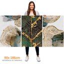 Ver imagem 3 de Kit 3 Quadros Retangulares - Metallic Tree Prints